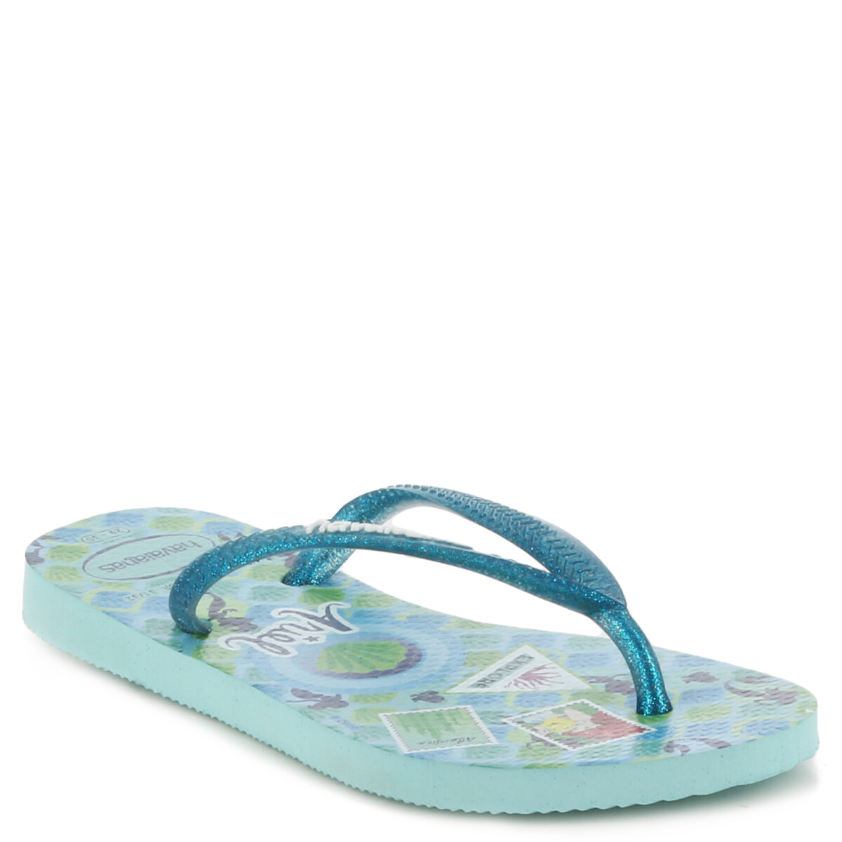 Sandalias Infantiles Havaianas Kids Slim Princes - Azul Hielo 