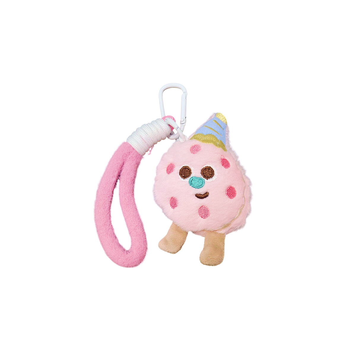 Llavero Colgante Cookie de peluche - Rosado 