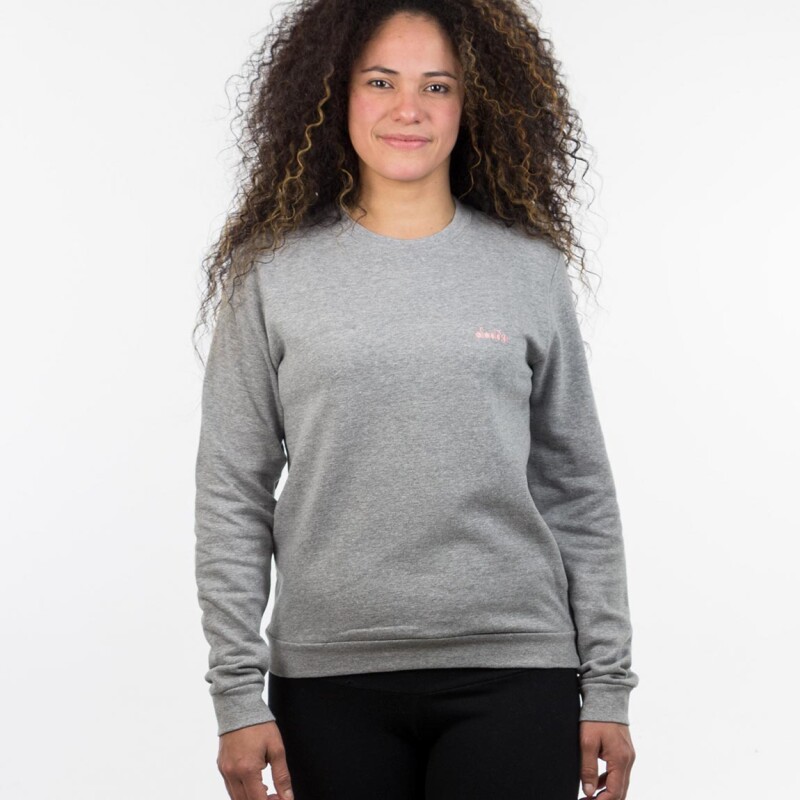 Diadora Buzo Ladies Crew Neck Sweater Grey Gris