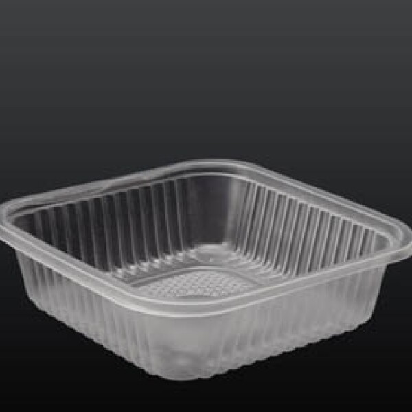 BANDEJA PP PARA MICRO. SIN TAPA 18X14X4.5 CM. TRANSPARENTE