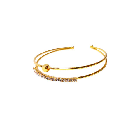 Pulsera dorada con brillantes Pulsera Dorada Con Brillantes