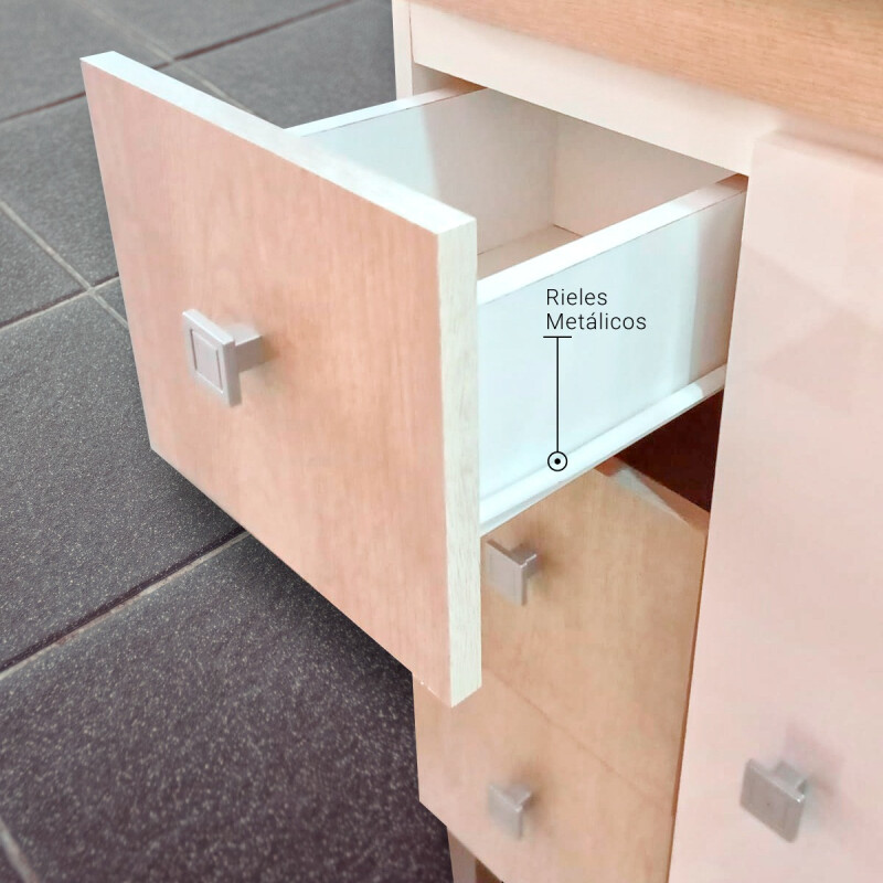 Mueble De Baño Con Bacha Y Espejo Blanco/ Rústico Mueble De Baño Con Bacha Y Espejo Blanco/ Rústico