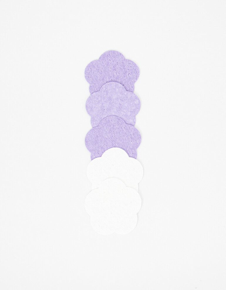 Complementos de cosmética para rostro Set De Esponjas Exfoliantes Faciales - Combinacion Multicolor