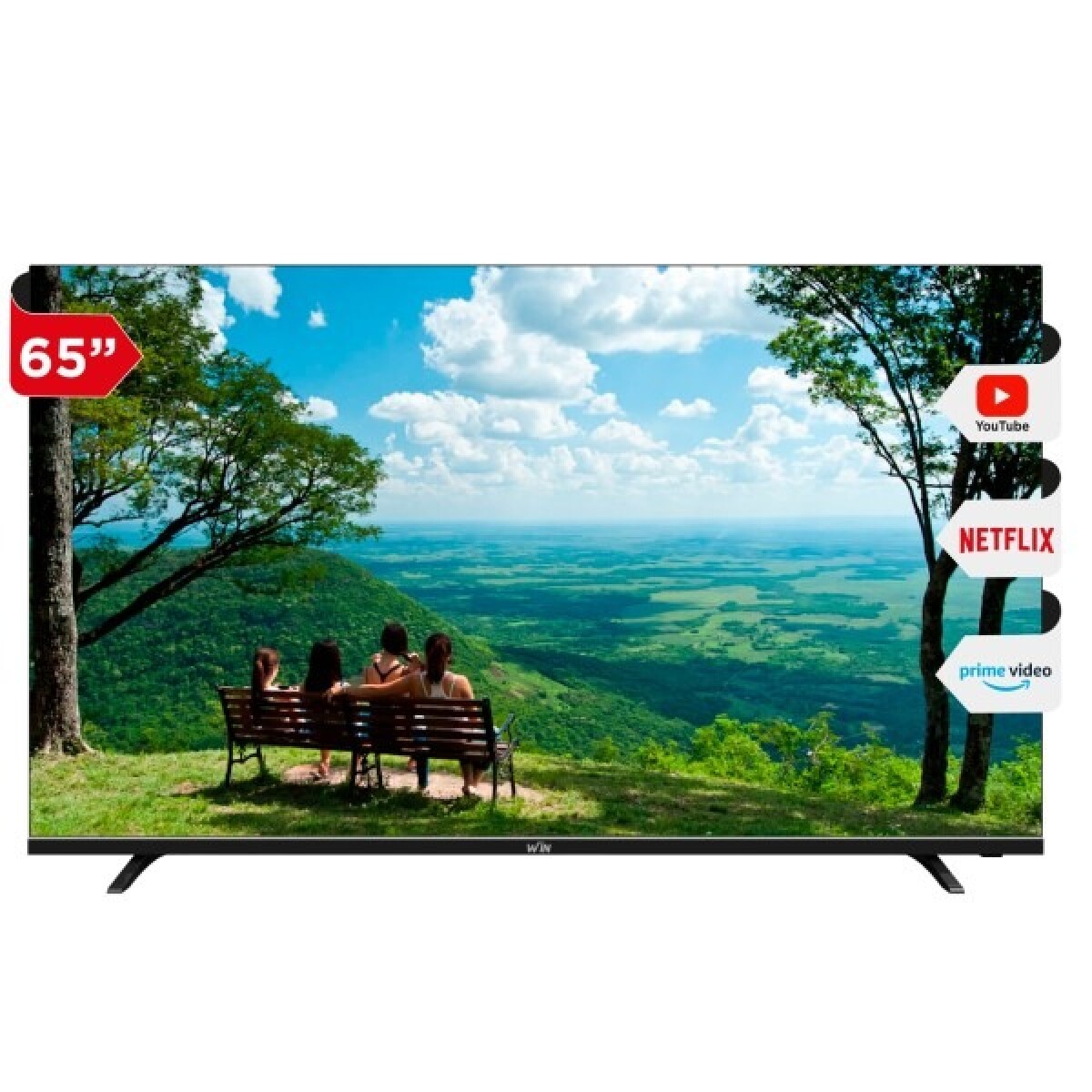 Smart TV Win 65" UHD 4K WebOS con WiFi y Apps de Streaming 