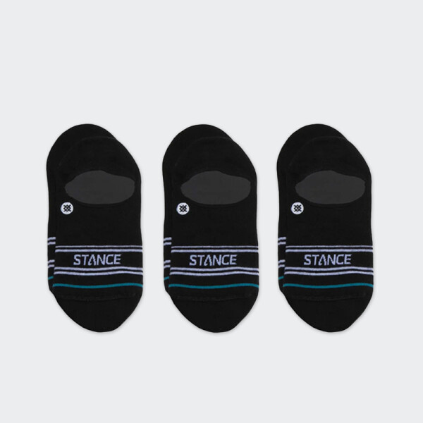 Medias Stance Sero no Show Pack x 3 Negro