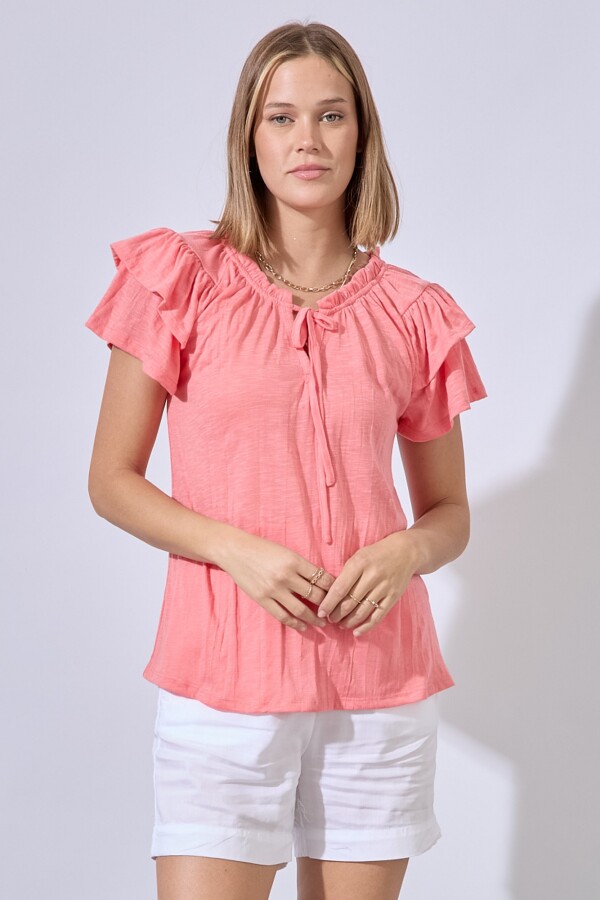 Blusa Frunces CORAL