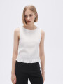 Musculosa Fruncin Marfil / Off White