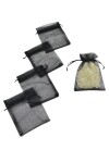 Pack x 100 - Bolsas organza 8x11 cm NEGRO
