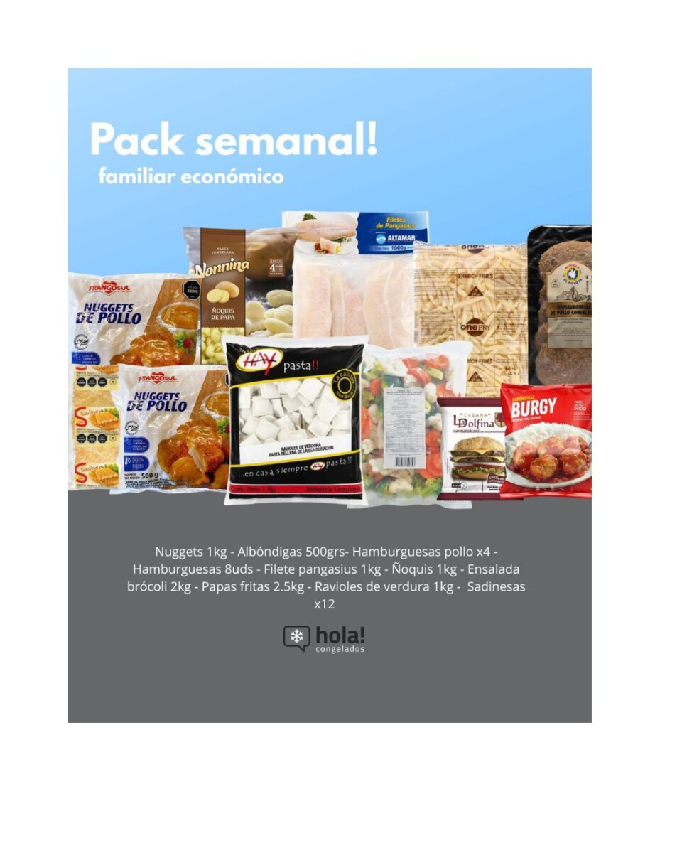 PACK SEMANAL FAMILIAR ECONÓMICO 