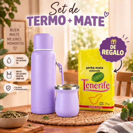 Promo Termo y Mate pastel + 1kg de Yerba tenerife de Regalo Promo Termo y Mate pastel + 1kg de Yerba tenerife de Regalo