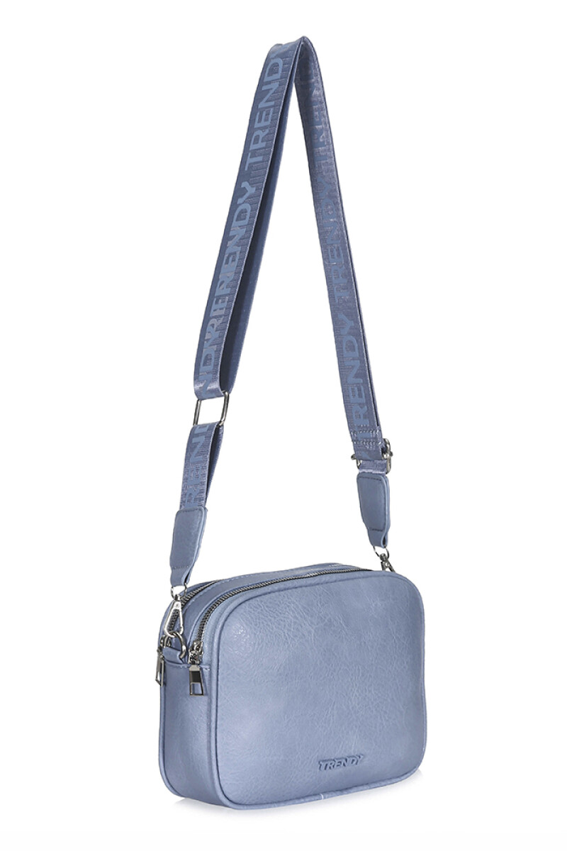 Bandolera doble cierre Azul