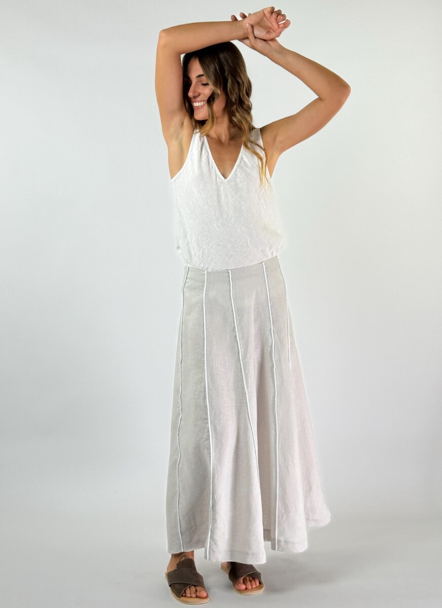 POLLERA KALHUA - BEIGE 