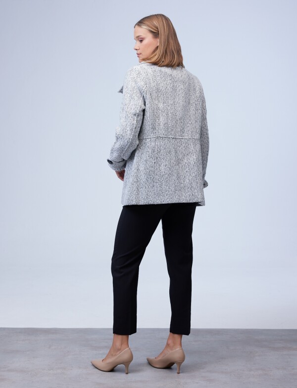 Tapado Lana BLANCO/NEGRO