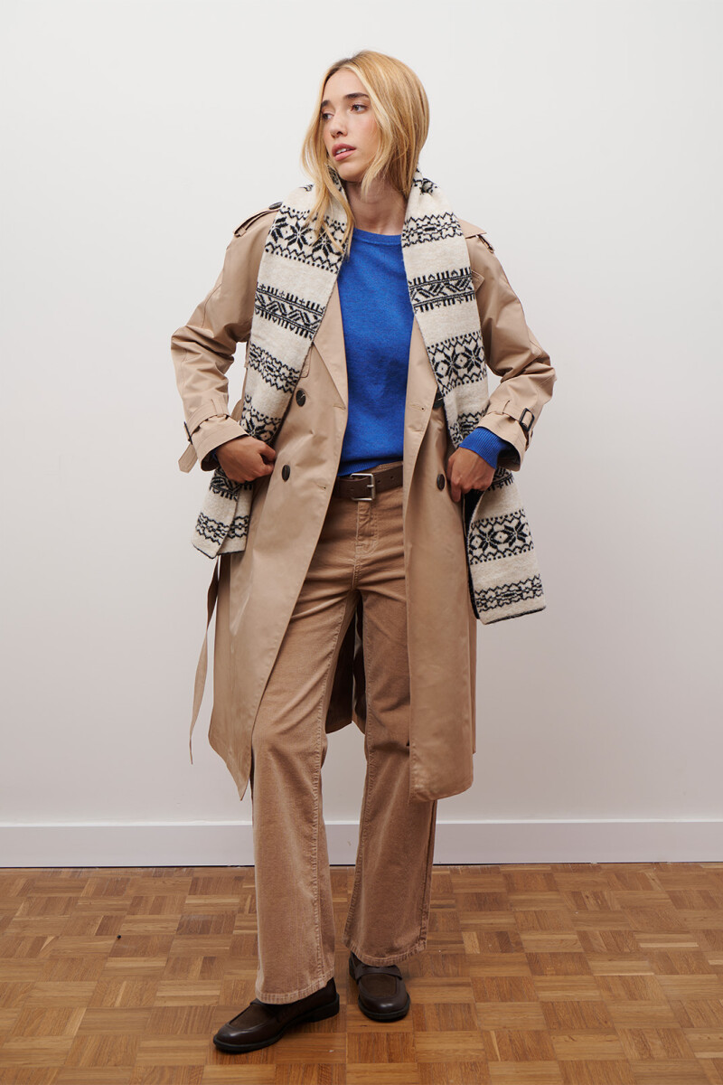TRENCH CAPUCHA LARGA BEIGE