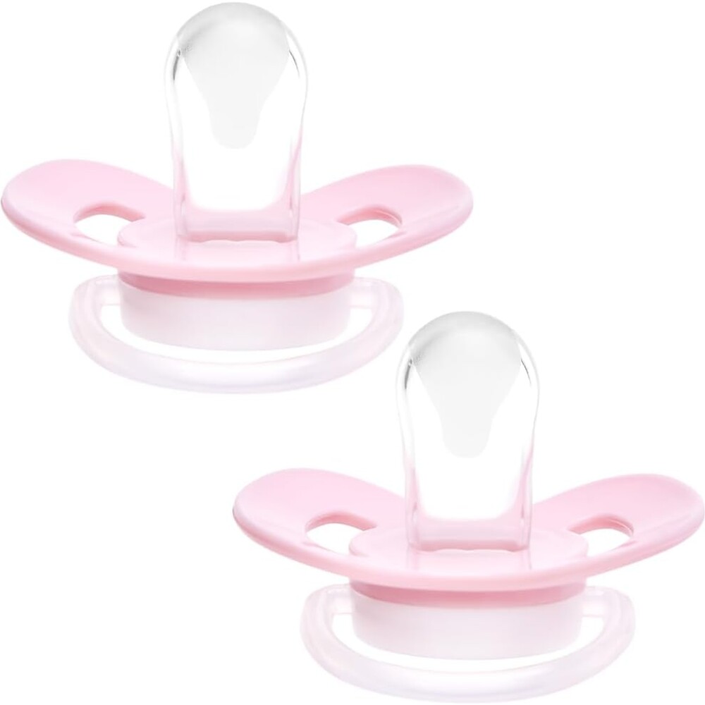 Set x2 chupetes BUBA fisiologico 6-18 meses elefante rosado