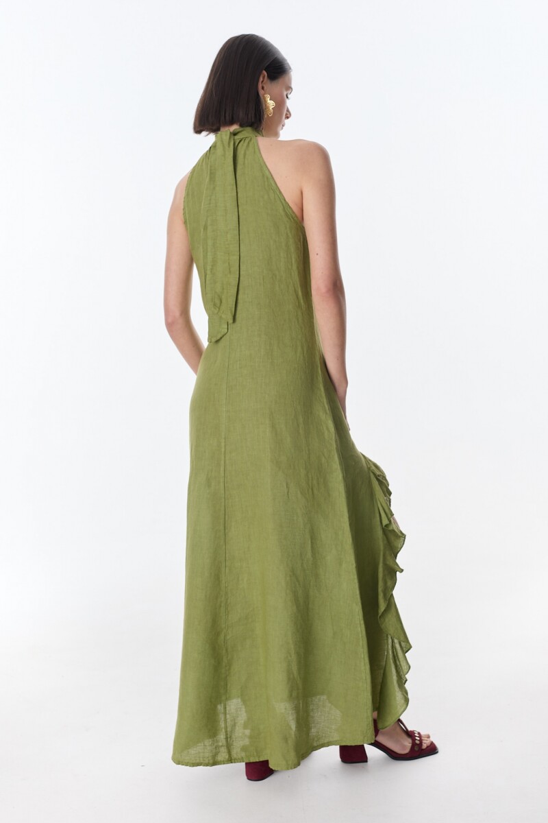 Vestido Lirio Verde Militar