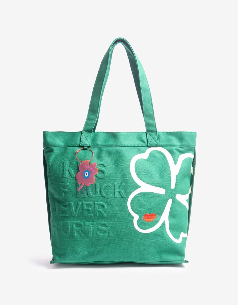 Shopper Shopper Lucky Lady Tribe - Verde Oscuro