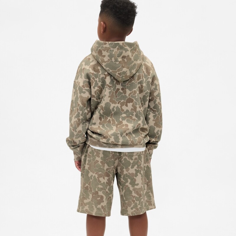 BAGGY FLEECE SHORT NEUTRAL CAMO