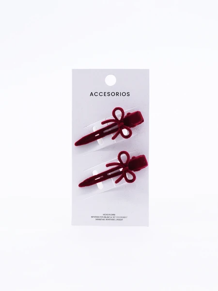 PINZA SET X 2 BORDEAUX