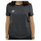 Remera de Mujer Umbro Active Dama Gris Melange - Blanco