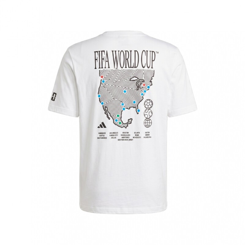 Remera Graphic Map Copa Mundial de la FIFA 26 adidas White