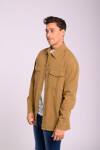 Sobrecamisa de gabardina Khaki