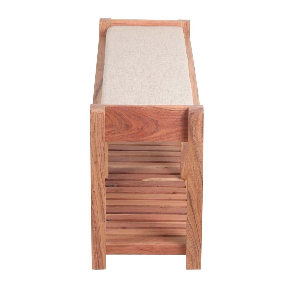 PIE DE CAMA MADERA-ACACIA NATURAL-BEIGE LAUTARO