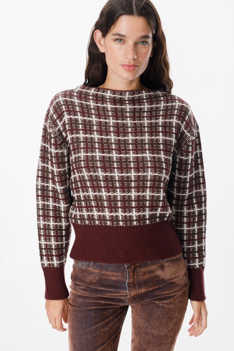 Sweater Chart Chocolate/Bordeaux