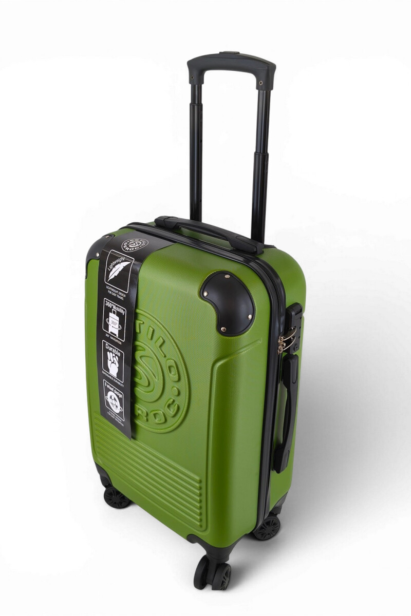 Set de 3 valijas ABS (fibra) de 20", 24" y 28" Verde claro