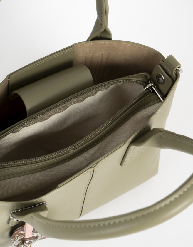City Cartera City Con Charm - Verde Medio