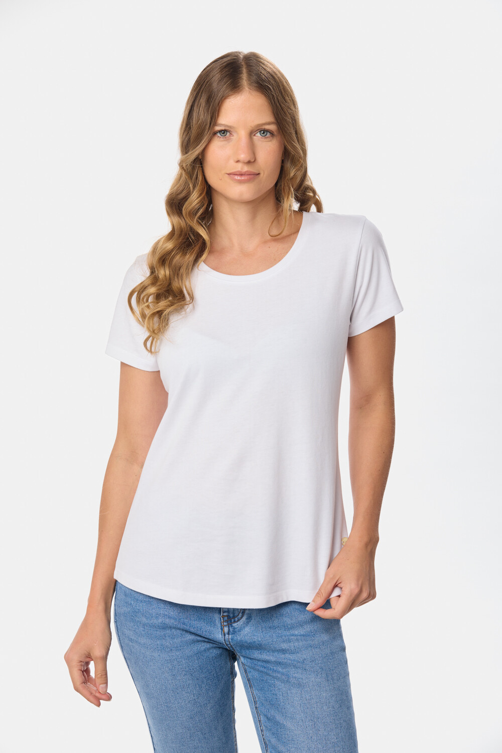 REMERA LISA MANGA CORTA Blanco