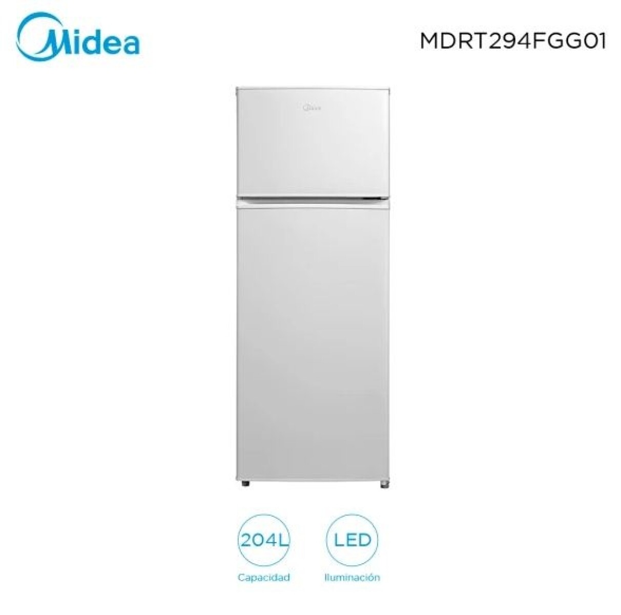 Heladera Midea (294) 204l Frio Humedo Mdrt294 