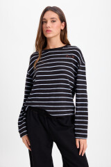 Tshirt Duo Negro/Celeste