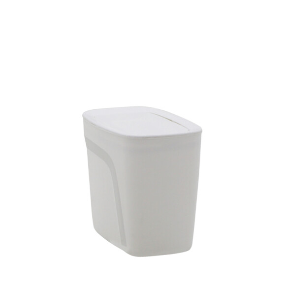 Papelera "COMPACTO" 6.5 Lt. en polipropileno blanco -TRAMONTINA TD0464