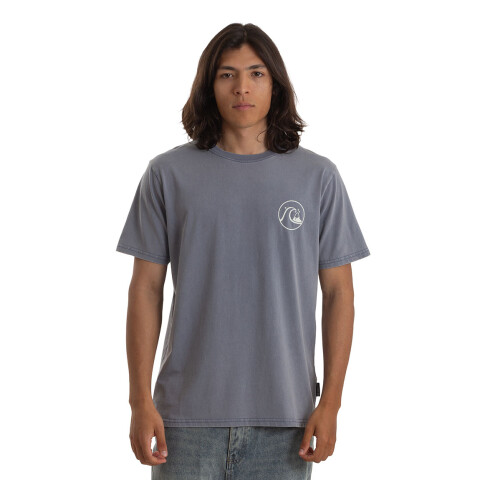 Quiksilver Remera FINE LINES Hombre - Azul Azul