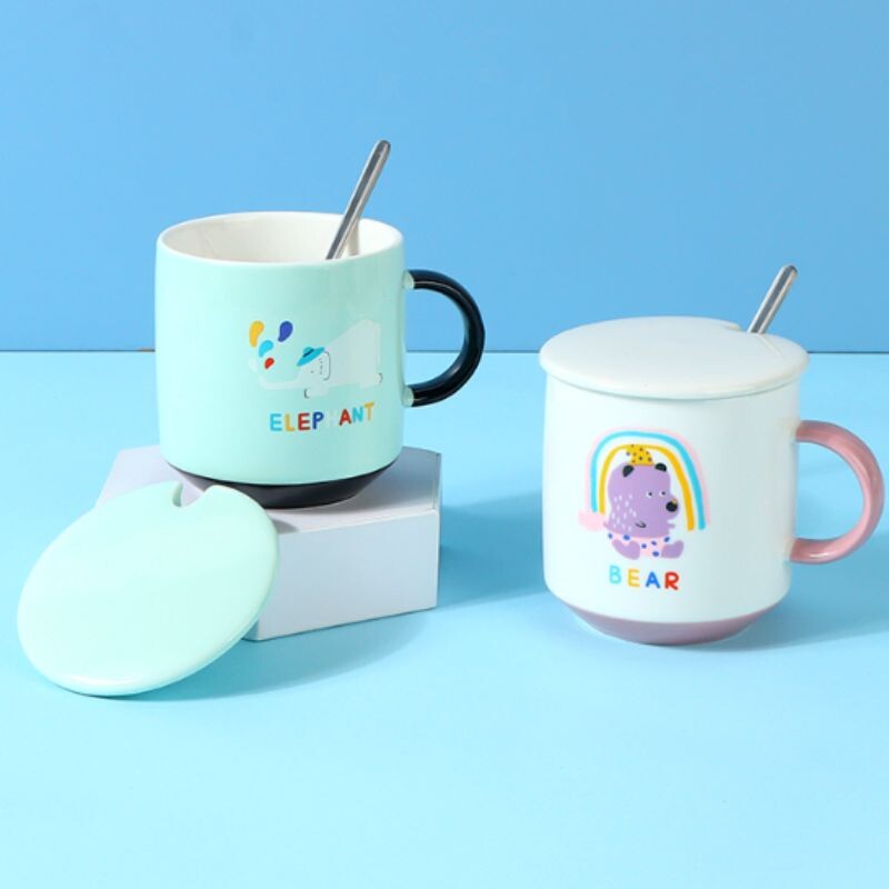 Taza De Cerámica Dibujos Animados 380 Ml Unica