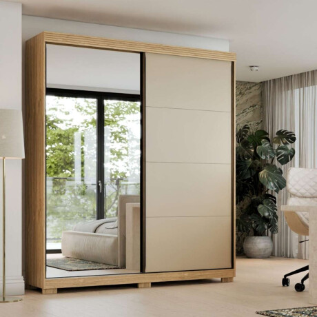 Ropero 2 puertas corredizas con espejo Sierra Moderna