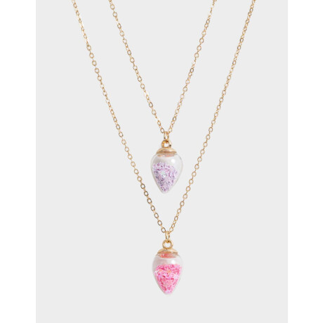 Collares Infantiles Con frutas Plateado