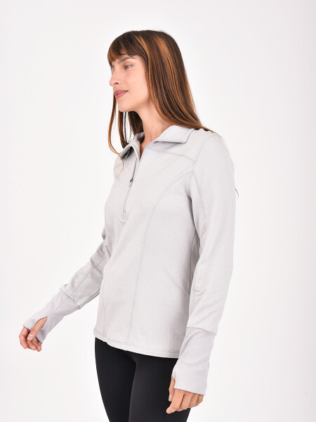 BUZO NINA GRIS CLARO