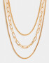 Collares Cortos Collar Corto Bañado En Oro - Dorado