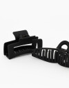 Broches Sets Acrilico Set De Broches Matte - Negro