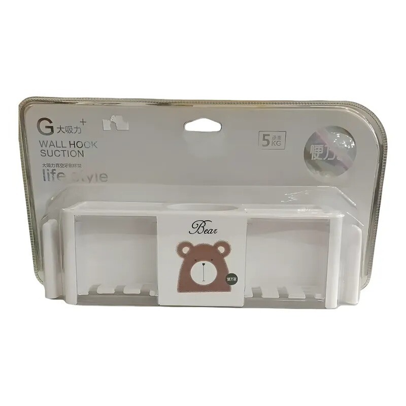 Soporte adhesivo de pared para cepillos de dientes Soporte adhesivo de pared para cepillos de dientes