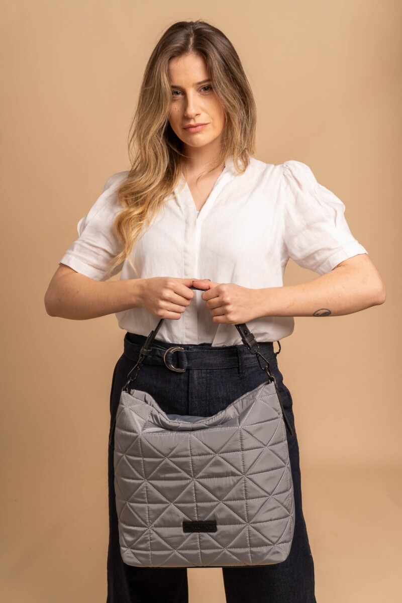 CARTERA ZINNIA - GRIS ACERO 