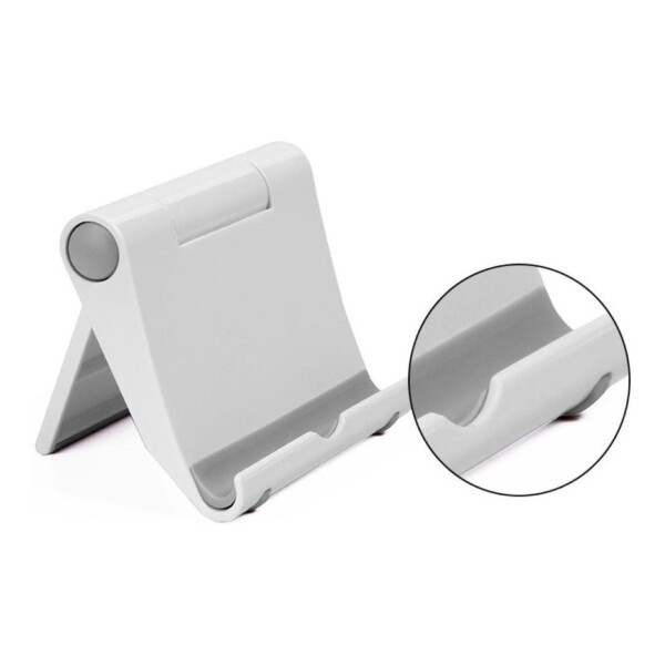 Soporte De Escritorio Plegable Universal Telefono Celular Color Variante Blanco