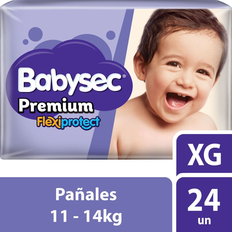 Pañales Babysec Premium Flexiprotect XG X24