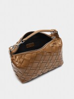 Bolso De Mano Trenzado camel
