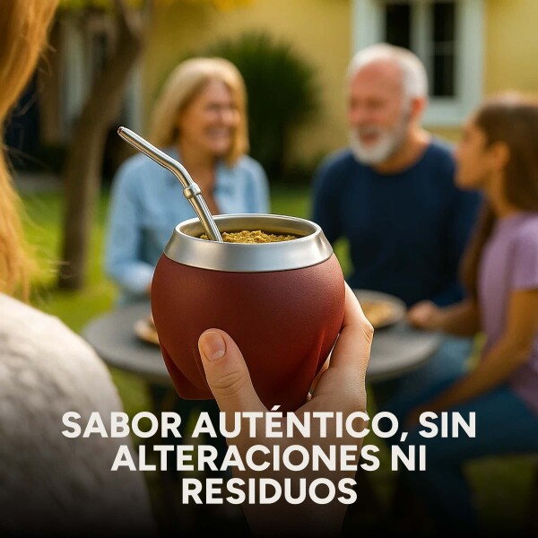 Mate Clásico de Acero Inoxidable Diseño Clásico Duradero Color Bordo