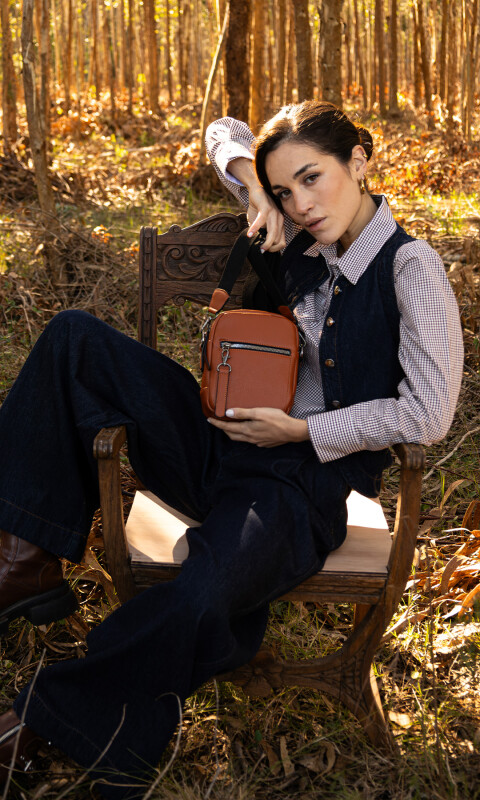 BANDOLERA MORRAL COPACABANA CARAMELO