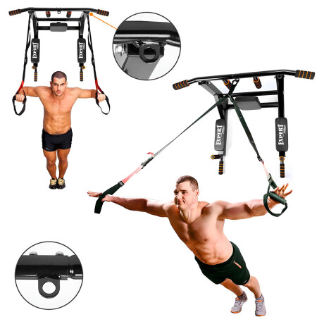 Barra Multifunción Dominadas, Paralelas, Boxeo, Pared Fit005002