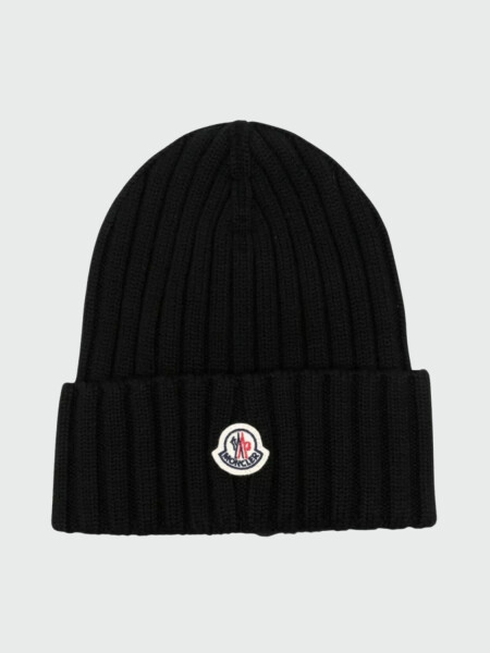 Moncler - Gorro de lana Berretto Negro